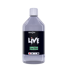 E-liquide Menthe Fraiche LIVE – 1 Litre 50/50 2