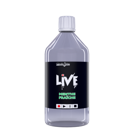 E-liquide Menthe Fraiche LIVE – 1 Litre 50/50