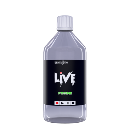 E-liquide LIVE pomme 1 Litre – Music-Juice