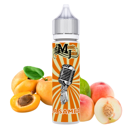 E-LIQUIDE LA SAMBA MUSIC JUICE 50ml - PÊCHE ABRICOT 50/50