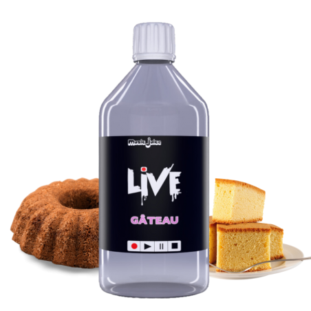 E-liquide LIVE Gateau 1 Litre – Music-Juice