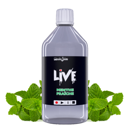 E-liquide Menthe Fraiche LIVE – 1 Litre 50/50