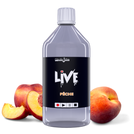 E-liquide LIVE Pêche 1 Litre – Music-Juice