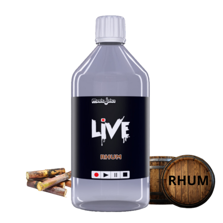 E-liquide LIVE Rhum 1 Litre – Music-Juice